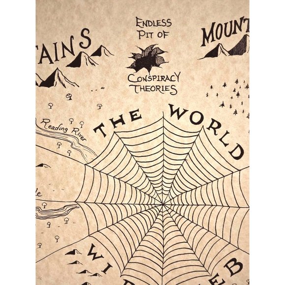 Whimsical Hand-Drawn 'Map of Procrastination' Art Work | NEW - Picture 10 of 12